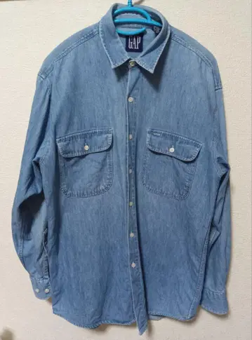 GAP 데님 블루 긴팔 셔츠
