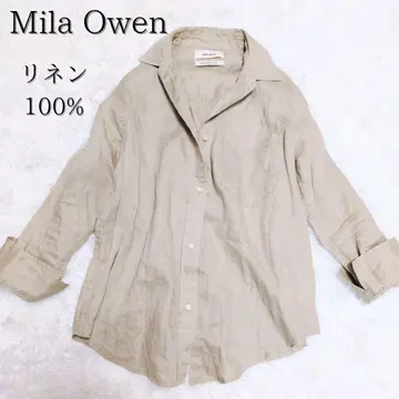 [ 린넨 100% ] 미라 오웬 Mila Owen 셔츠 베이지