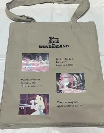 ACCOMMODE 이상한 나라의 앨리스 토트백 그레이
