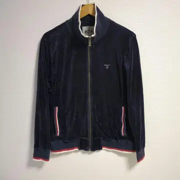 GANT 트랙 재킷 벨로아 자수 로고 원포인트 집업 L