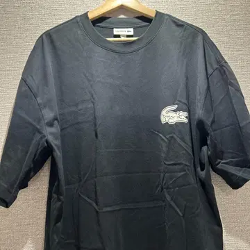 LACOSTE 블랙 T셔츠 US XL 오버 사이즈 빔즈
