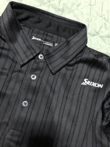 스릭슨 SRIXON 데상트 긴팔 피케 셔츠 블랙 사이즈 LL
