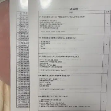 불임 상담사 과거 문제, 문제집 세트