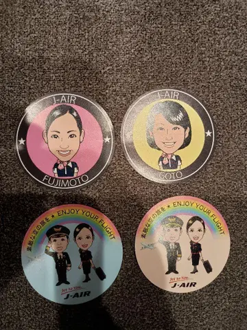 J-AIR JAL CA 캐리커처 스티커