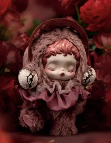 SKULLPANDA 스컬팬더 인상주의 빨간색 Blossom