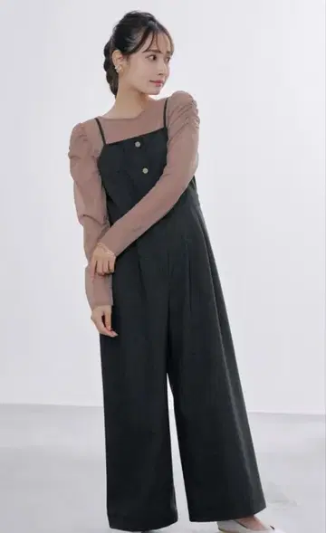 COHINA 데님 라이크 캐미 살로펫 regular 블랙 인디고