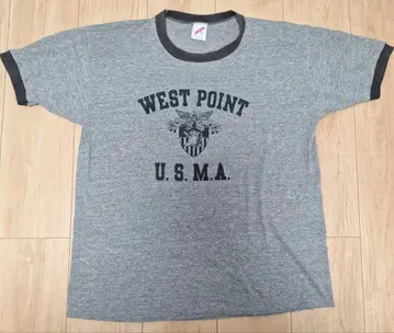 빈티지 WEST POINT U.S.M.A. 링거 셔츠