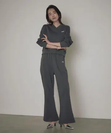 라운지드레스 오가닉 코튼 플레어 스웨트 팬츠 어씨 콜라보
