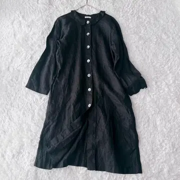 fog linen work 포그린워크 린넨 미니 옷깃 코트 원피스