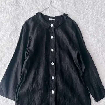 fog linen work 포그린워크 린넨 미니 옷깃 코트 원피스