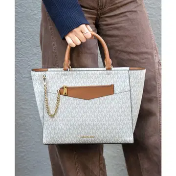 Michael Kors 숄더백 화이트/베이지