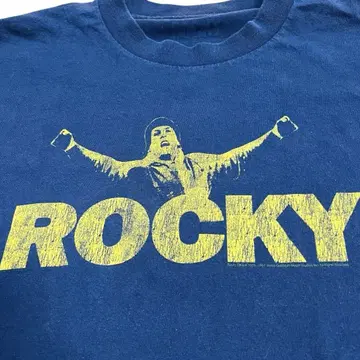 ROCKY 무비 티셔츠 네이비 L 사이즈 상당 로키 00년대 구제 의류