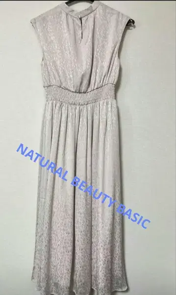 NATURAL BEAUTY BASIC 허리 셔링 원피스 M