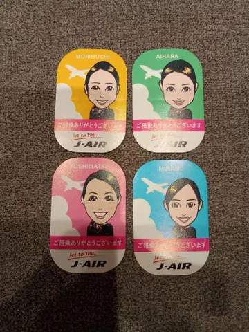 J-AIR JAL CA 캐리커처 스티커