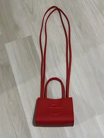 telfar small shopping bag 텔파 red