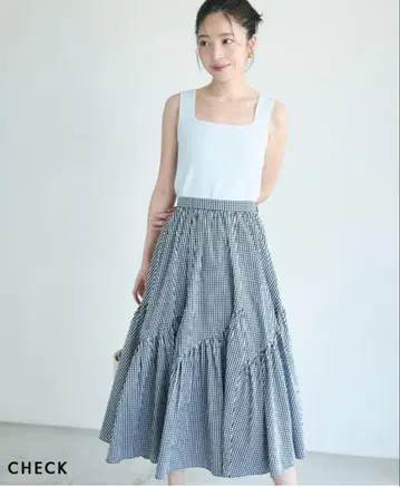 Basement Online HARUKA DESIGN 깅엄 스커트