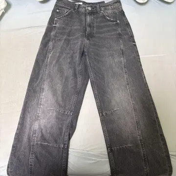ZARA 블랙 배기 데님