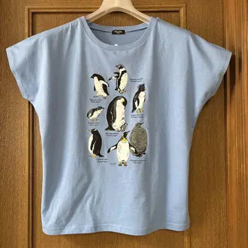 마블슈드 Zukan Penguin 프렌치 슬리브 T