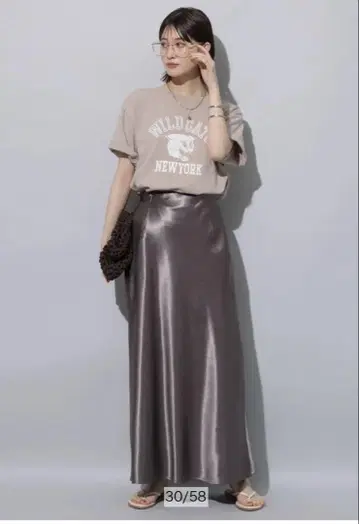아르페쥬 스토리 2025 여름/가을 워셔블 새틴 스커트