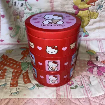 헬로키티 헤이세이 레트로 캔 3단