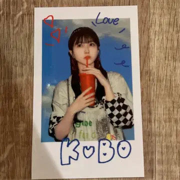 노기자카46 NOGI CAFE 노기 카페 폴라로이드풍 스티커 쿠보 시오리