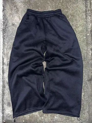와이드 레그 스웨트 팬츠 블루