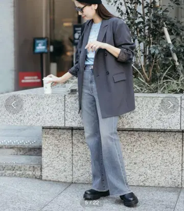 JOURNAL STANDARD Onda x JS 린 플레어 데님 팬츠