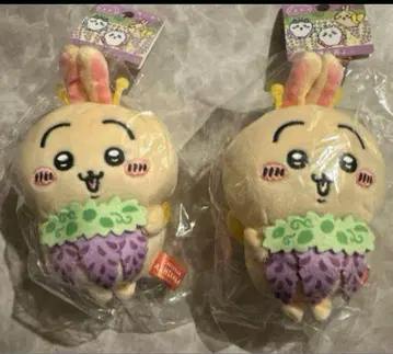 지역 한정 치이카와 등나무꽃 봉제인형 키체인 토끼 2개 세트