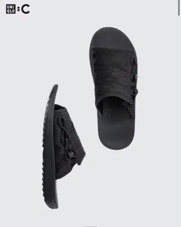 UNIQLO C 슬라이드 샌들 BLACK