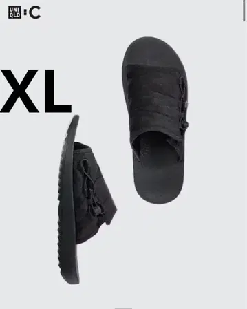 UNIQLO C 슬라이드 샌들 BLACK