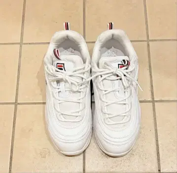 FILA 스니커즈 FILA RAY 25cm 화이트 통굽 스니커즈
