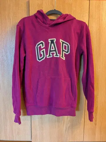 GAP 퍼플 후드 부착 후드티 XS