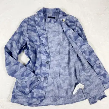 라르디니 LARDINI 테일러드 자켓 카모플라쥬 블루 계열 린넨 마