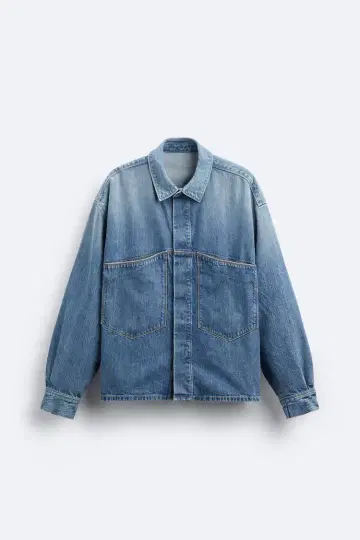 [새상품급] ZARA/자라 포켓 데님 셔츠 자켓 L 사이즈