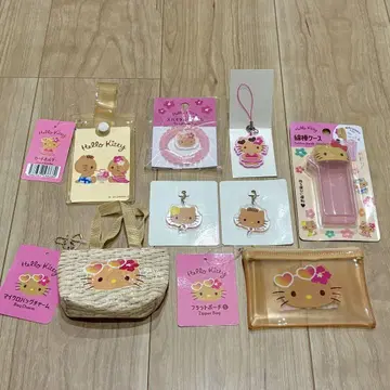 햇볕에 탄 키티 산리오 Sanrio 파우치 스트랩 참 케이스