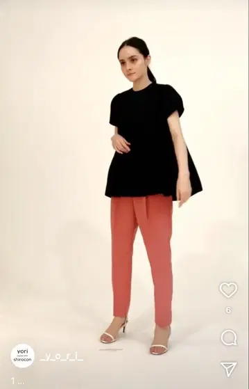 요리 라운드 헴 천축 티셔츠 네이비 새상품