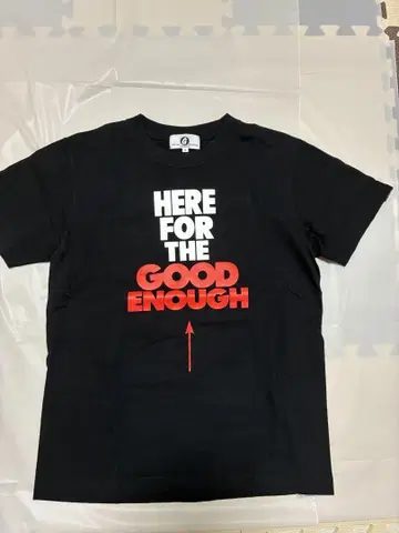 굿이너프 HERE FOR 티셔츠 블랙 S 컨디션 최상