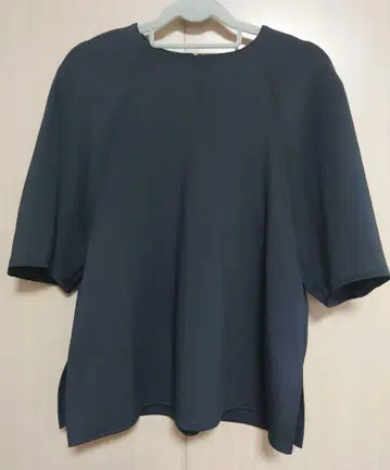 새상품급 오부 소매 상의 뒷면 지퍼 L 사이즈