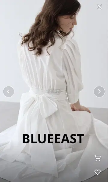 BLUE EAST 리본 셔츠 원피스 택 포함 새상품