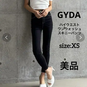 새상품급 GYDA 하이웨스트 원워시 스키니 팬츠 XS