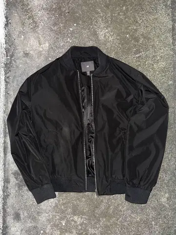 H&M 봄버 자켓 블랙