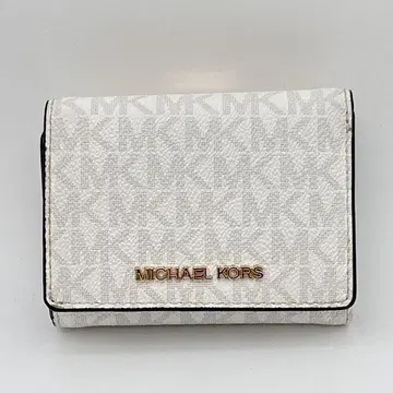 새상품급 MICHAEL KORS 3단 폴더형 지갑 화이트