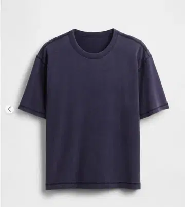 GAP 헤비 웨이트 크롭 티셔츠 사이즈 M 네이비