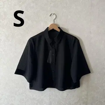 GU 여성용 시어 셔츠(5부 소매) Q S 사이즈