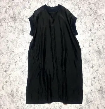 마이요 maillot 린넨 혼방 원피스 블랙 일본제 롱