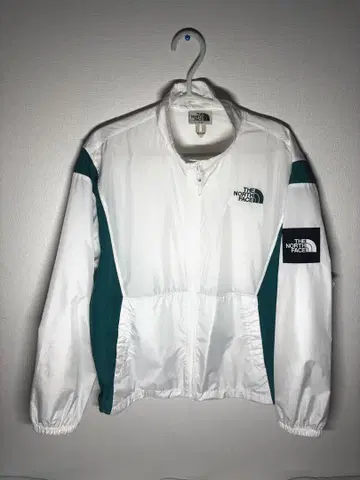 THE NORTH FACE 나일론 자켓 M 화이트/그린