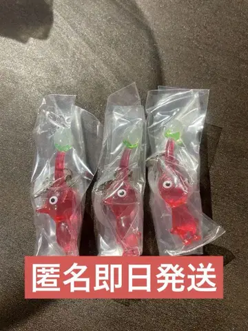 3개 세트 빨간 피크민 메지루시 액세서리 2