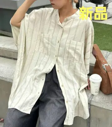 차오패닉 티피 린넨 레이온 돌먼 셔츠 베이지