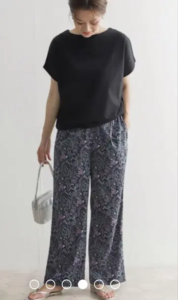 컨디션 최상 어반 리서치 도어스 플라워 프린트 이지 팬츠 꽃무늬 M
