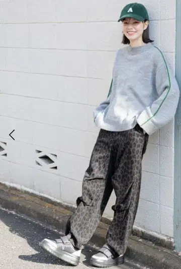 니코앤드 레오파드 무늬 이지 팬츠